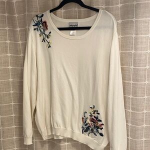 Floral Embroidered Sweater